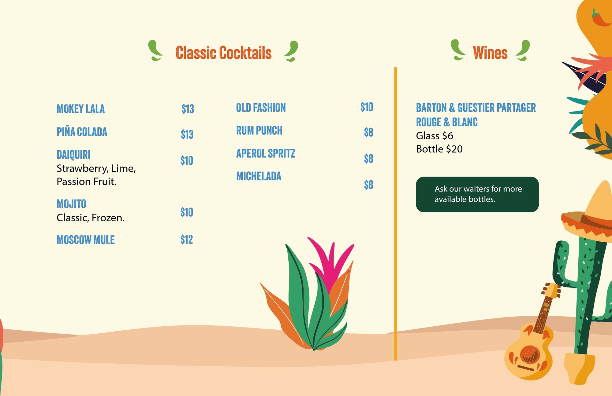 Tequila Jacks Drink Menu Pg 7 